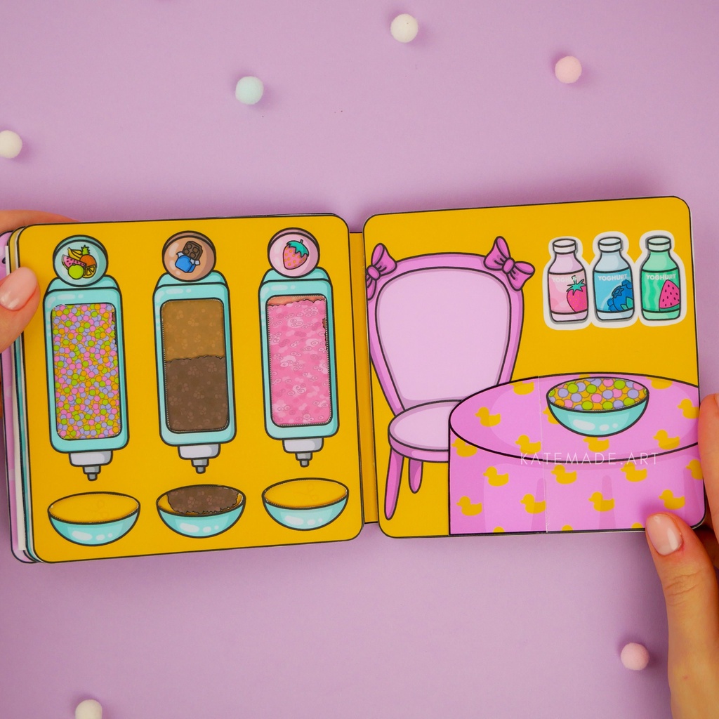 Busy book Bạn Vịt Lalafan Doll House