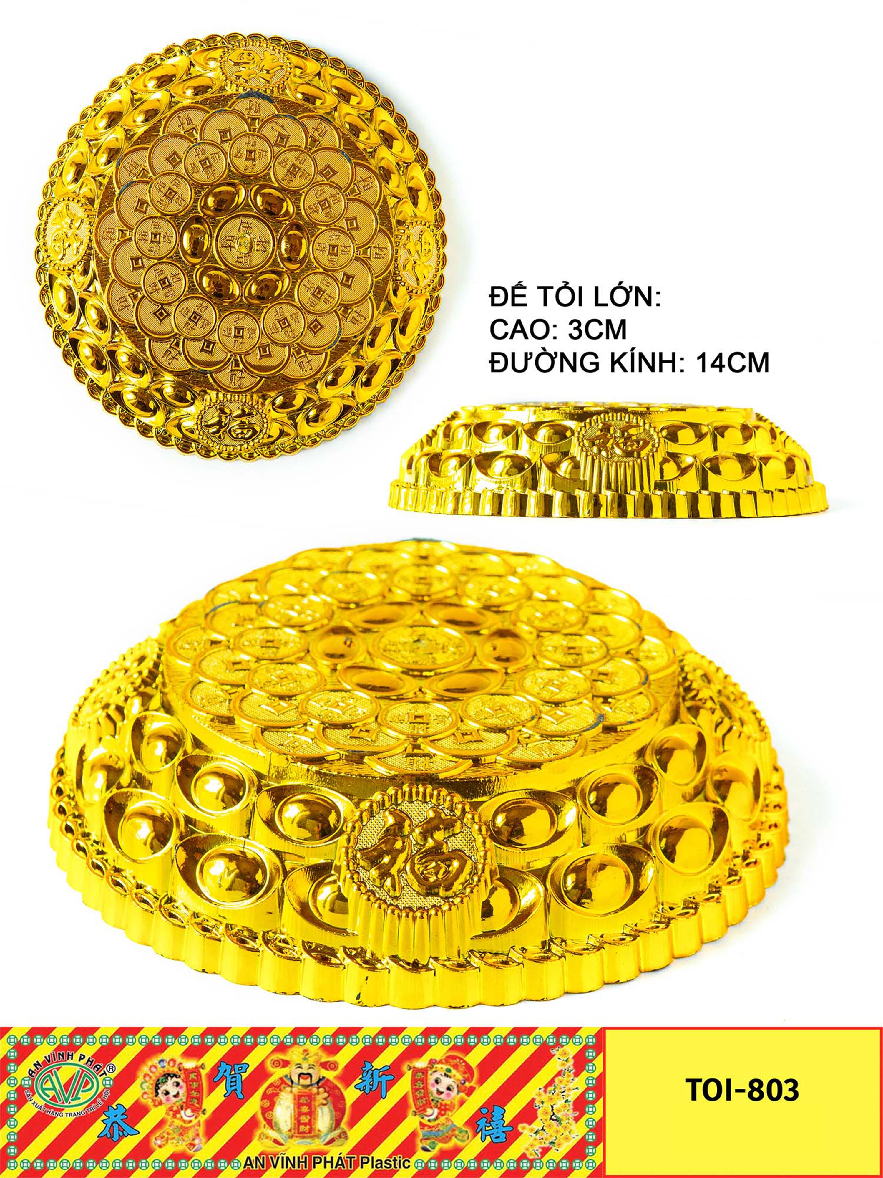 combo 20 đế tỏi 10cm 12cm 15cm làm tháp tỏi
