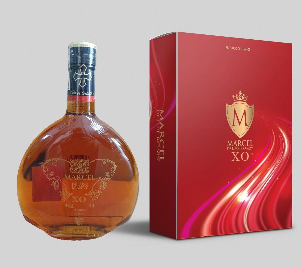 Hộp quà rượu Marcel 700ml sang trọng