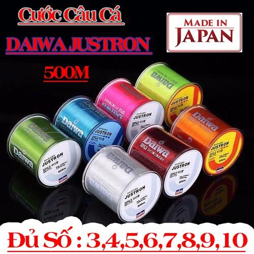 Cước Câu Cá Daiwa 500m đủ size 3 -10 chịu tải siêu tốt, cước câu cá chịu lực, cước câu cá tàng hình, cước câu cá siêu bền