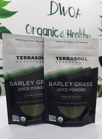 Bột nước ép cỏ lúa mạch Barley grass hữu cơ Terrasoul