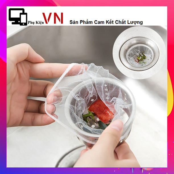 Combo 100 Túi Lưới Lọc Rác Tiện Dụng Dành Cho Bồn Rửa Chén -  Bộ 30 Túi Lọc Rác Bồn Rửa Chén