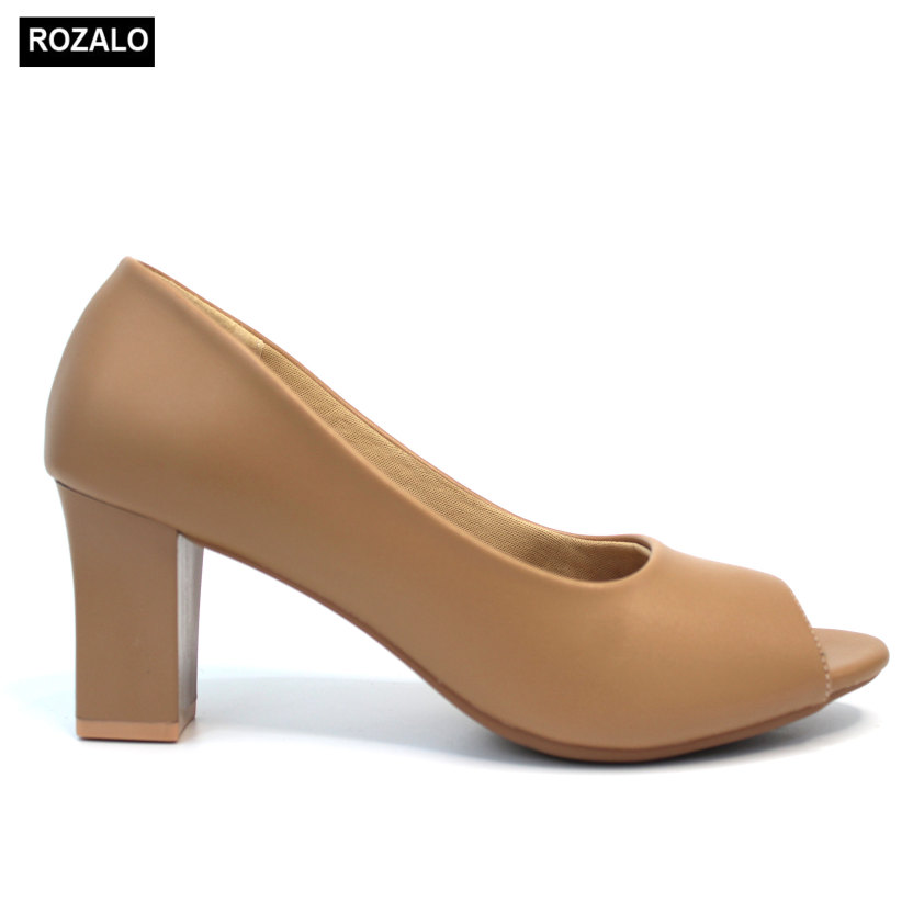 Giày nữ cao gót 7P hở mũi Rozalo R6007 giá rẻ