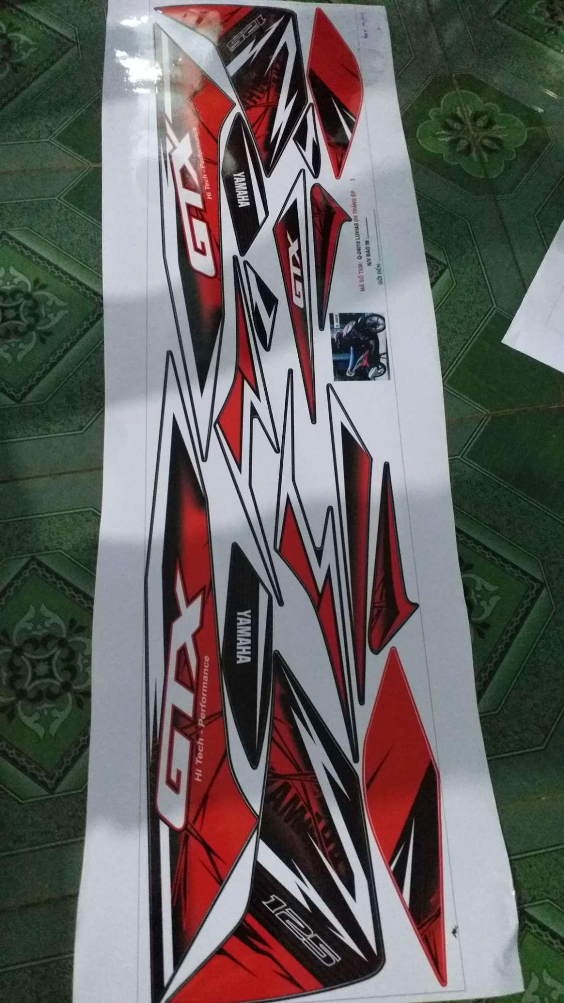 Tem rời  dán xe luvias