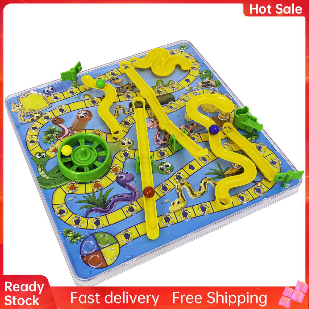 3D Snake Board Game Toy with Ladder Traditional Family Toy Fun Gift for Kids