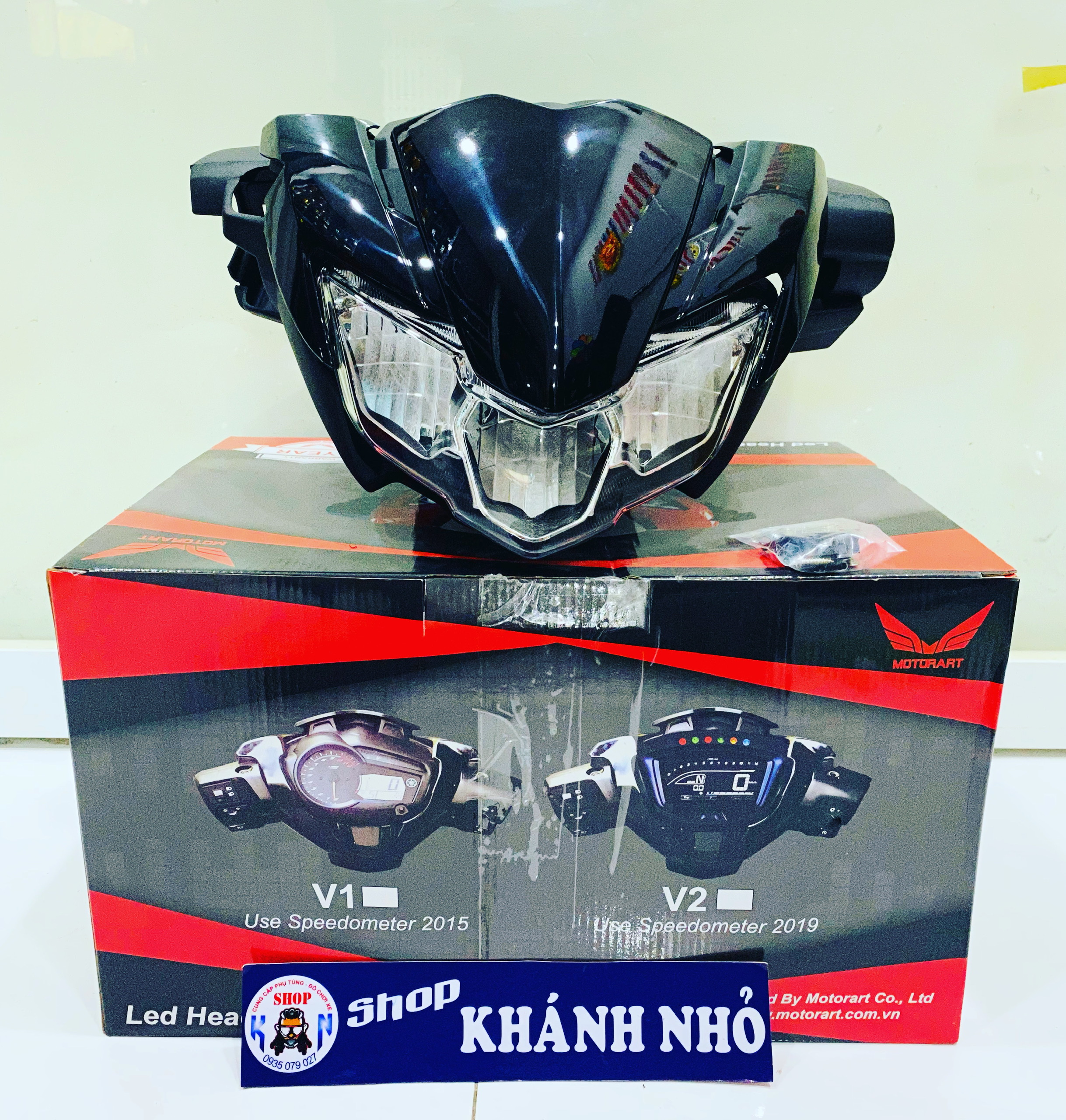 Set head lamp EX150 (2019) up đời for EX150 (2015) full color