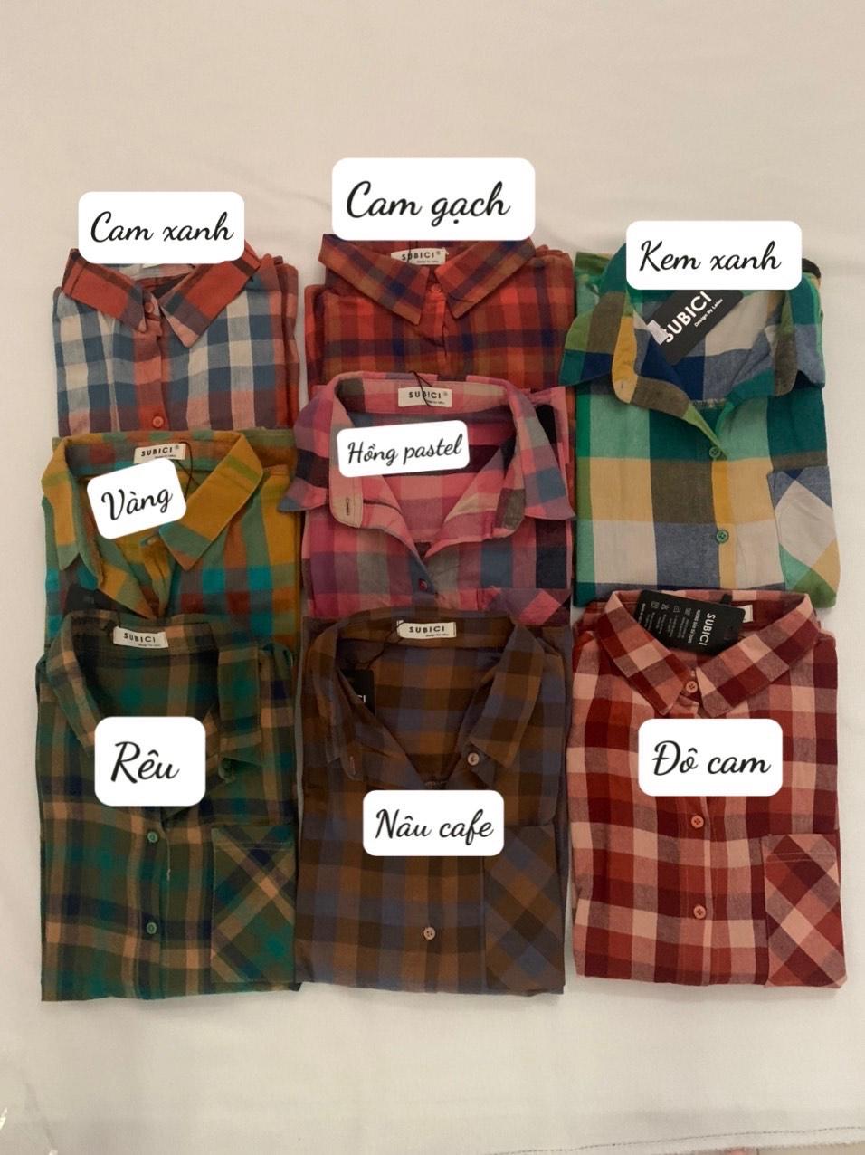 Áo sơ mi Caro Nữ Form rộng