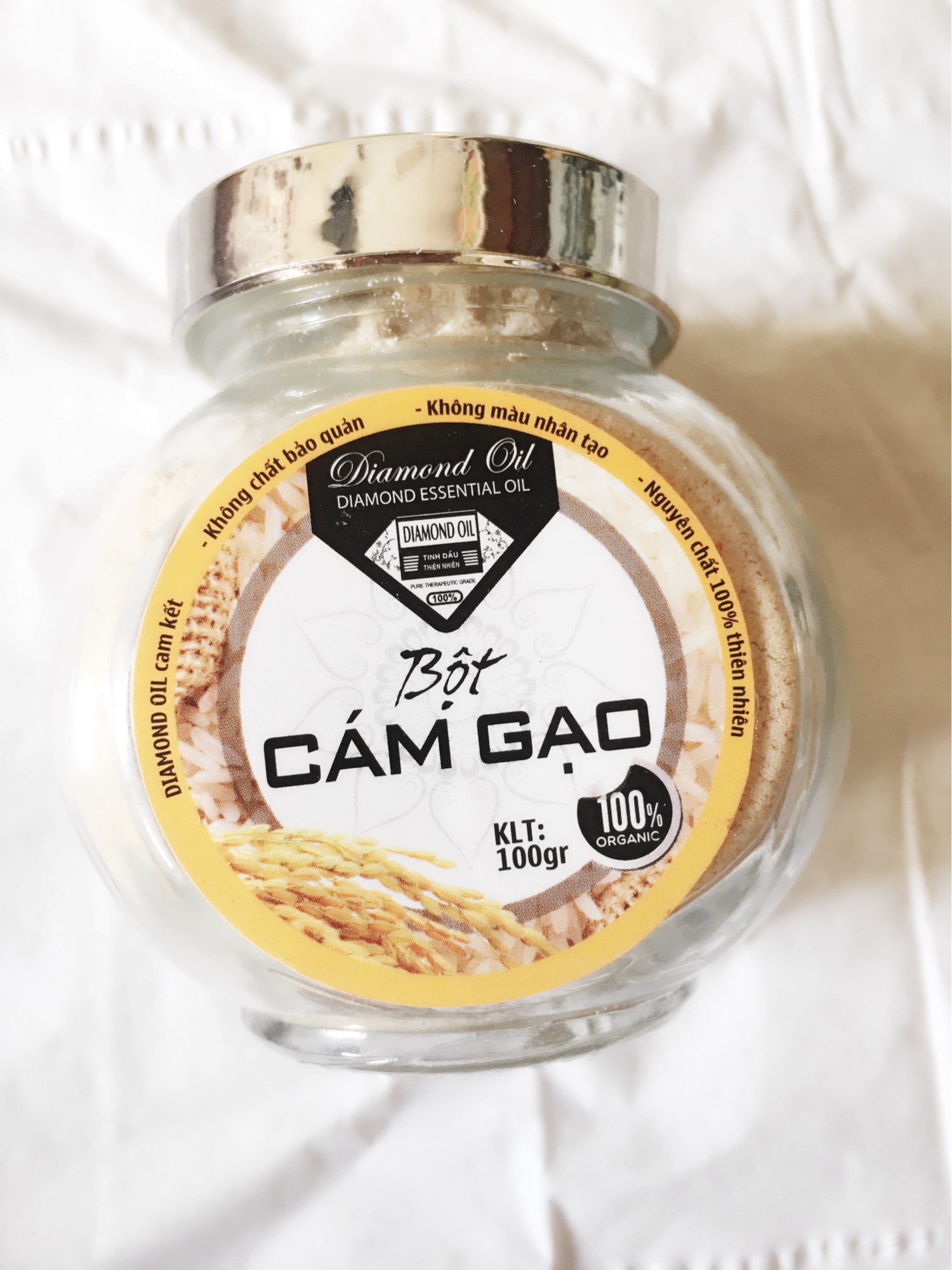 [HCM]Tinh bột cám gạo Diamond Oil túi 100 gr