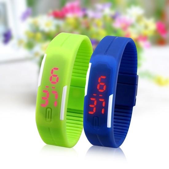 [HCM]Đồng hồ đèn led thể thao(xanh)