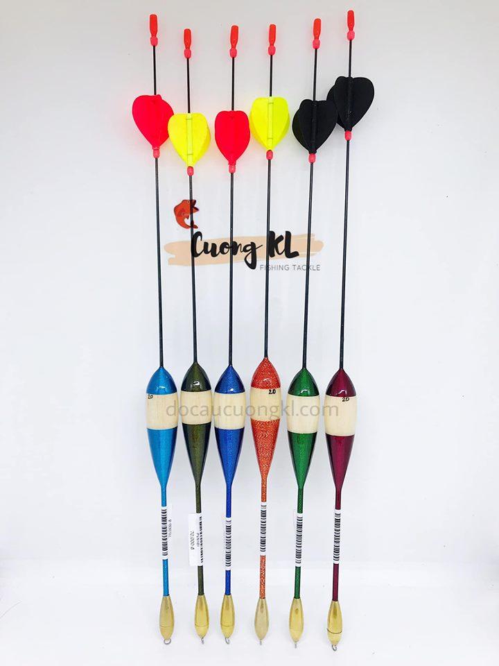 Phao gỗ cắm cọng liền cánh phim chì đồng