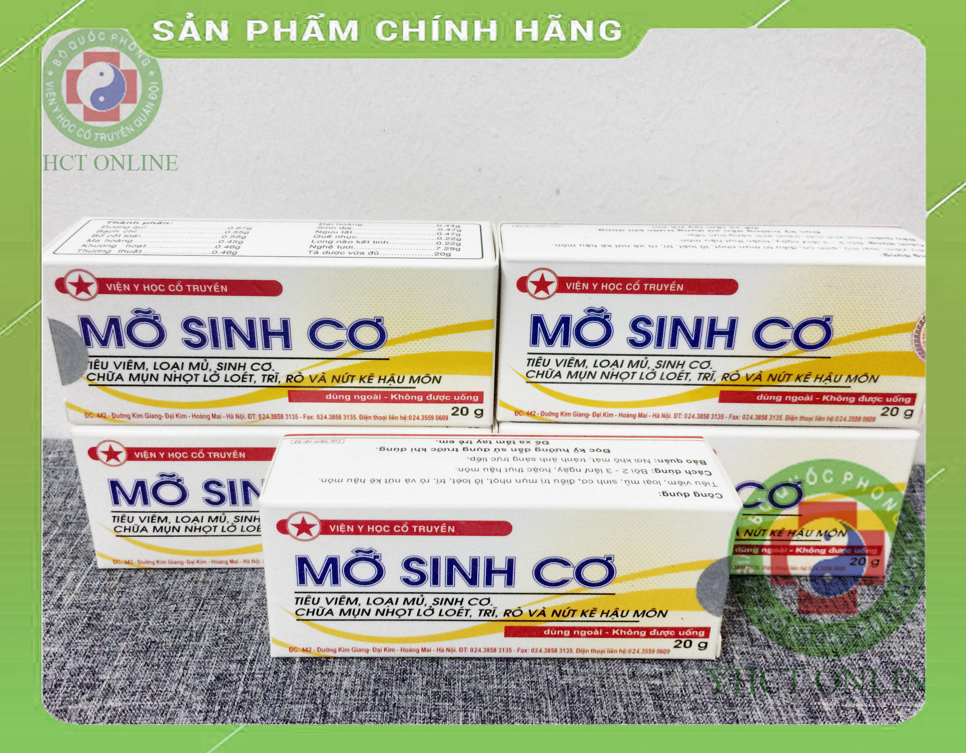 Combo 20h mỡ sinh cơ