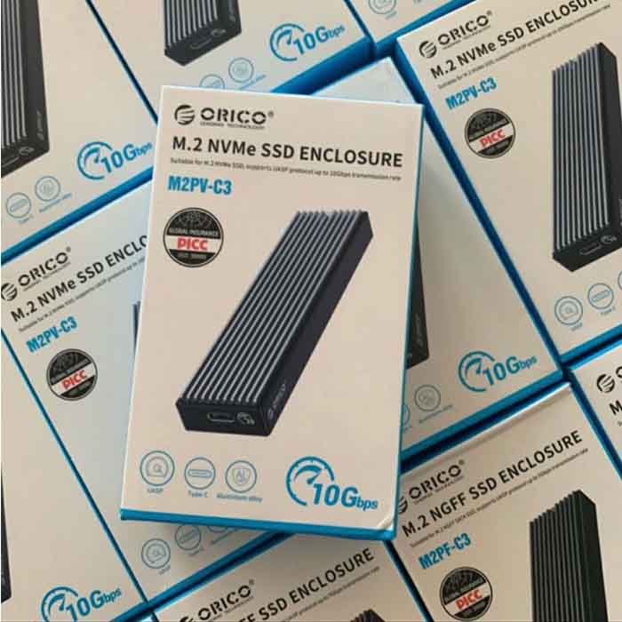 Box SSD M2 / SATA ORICO USB Type C Kèm Ổ SSD | M2PF-C3