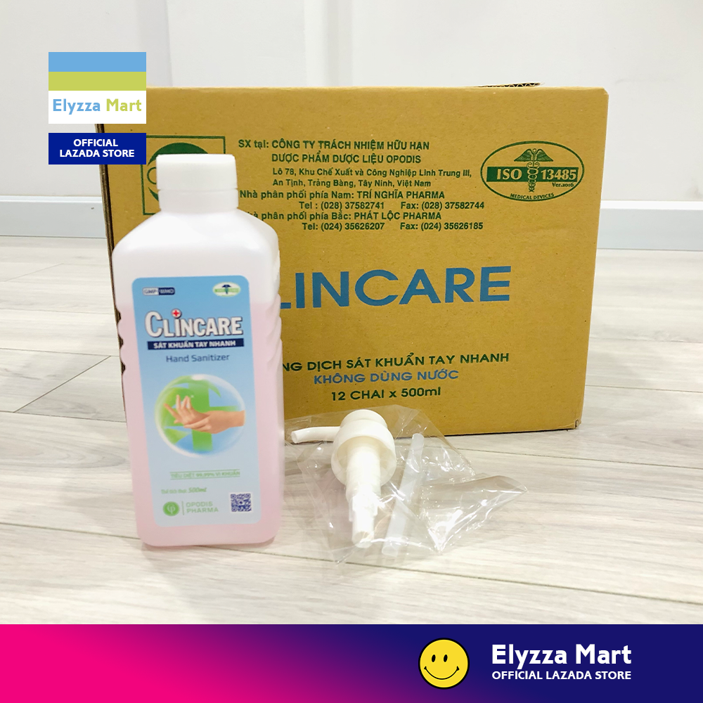 DUNG DỊCH SÁT KHUẨN TAY NHANH CLINCARE 500ML (OPODIS PHARMA)
