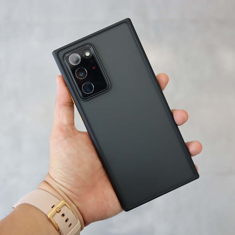 Ốp lưng Galaxy Note 20 Ultra nhám mờ viền màu Rock