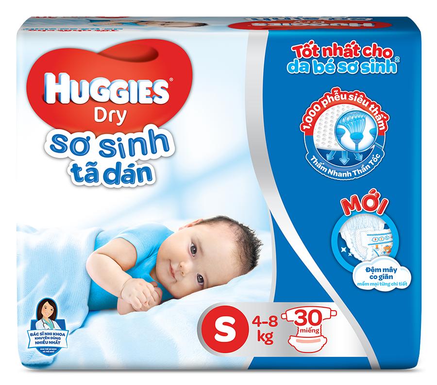 Bỉm dán Huggies S30 (4-8kg)
