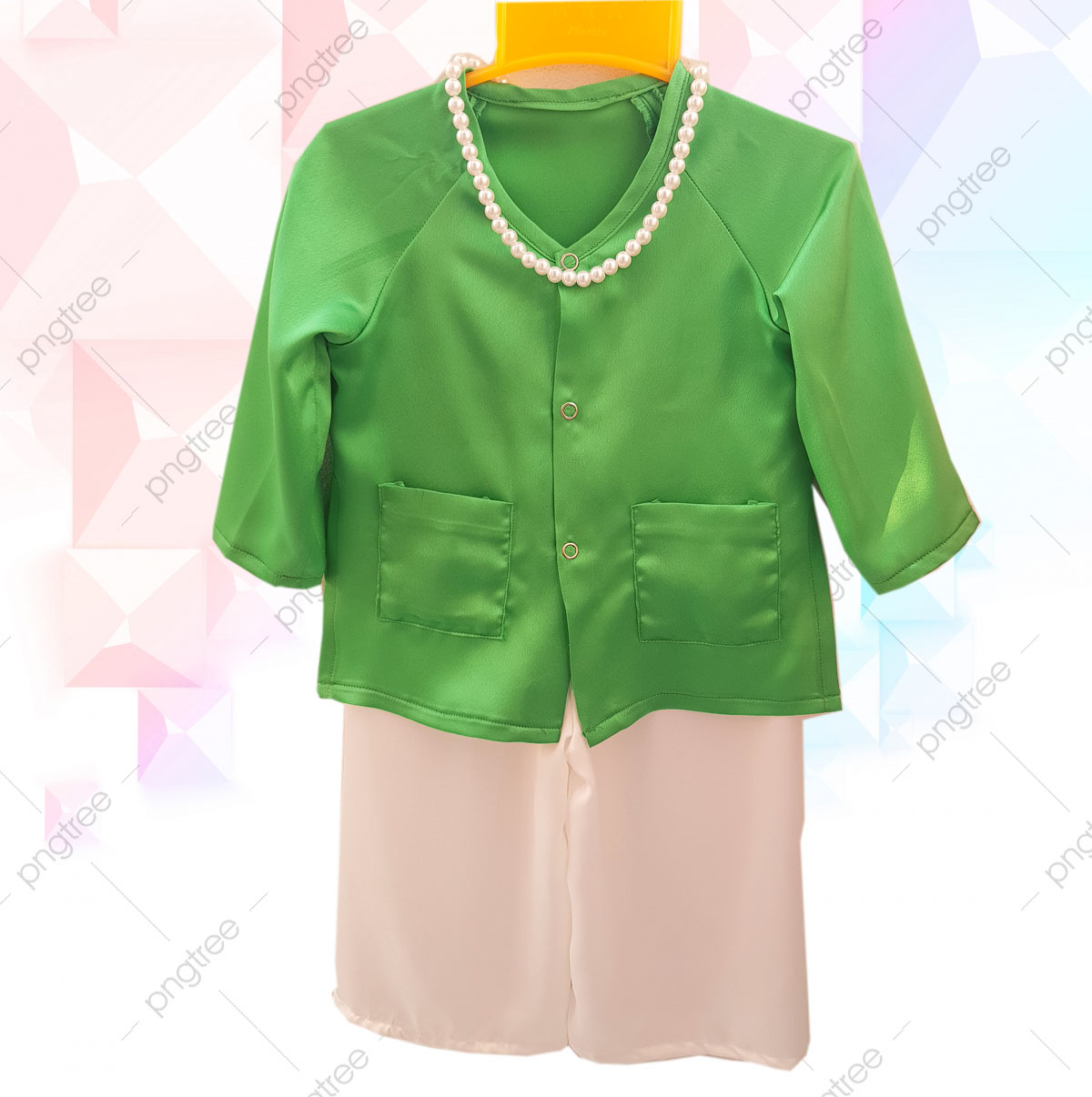 Bộ Đồ Bà Ba Trẻ Em Vải Lụa Thời Trang Thiết Kế Angel Baby