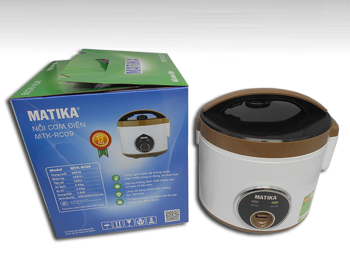 Nồi cơm điện Matika MTK-RC09 cao cấp