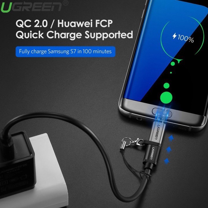 Đầu chuyển Type C cái sang Micro USB đực UGREEN US282 - 50590