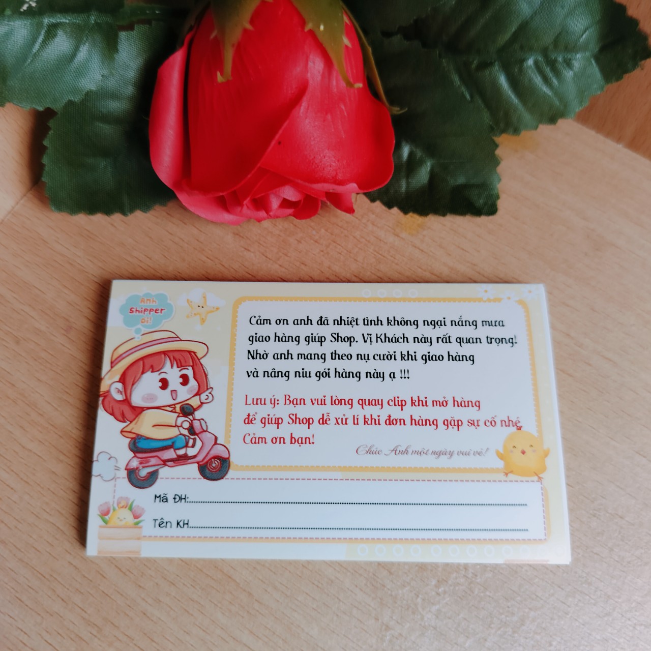 combo 100 Tem dán cảm ơn shipper, NHÃN CÁM ƠN SHIPPER-MẪU 9