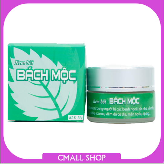 Kem bôi da Bách Mộc hỗ trợ chàm, viêm da, nấm, hắc lào lang ben...