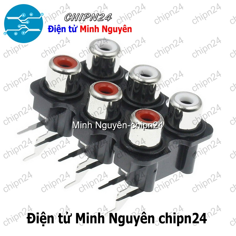 (F116) Jack cắm Audio RCA AV Âm thanh Bông sen (2 4 6 8 Chấu) - [Chọn Loại] - HHH.00171