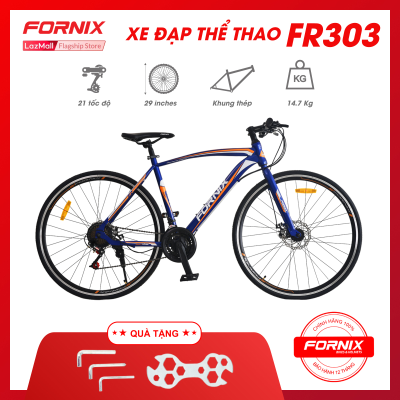 Mua Xe đạp thể thao Fornix FR303- Vòng bánh 700C (KEM SÁCH HƯỚNG DẪN) - Bảo hành 12 tháng + Tặng(Bộ lắp ráp)