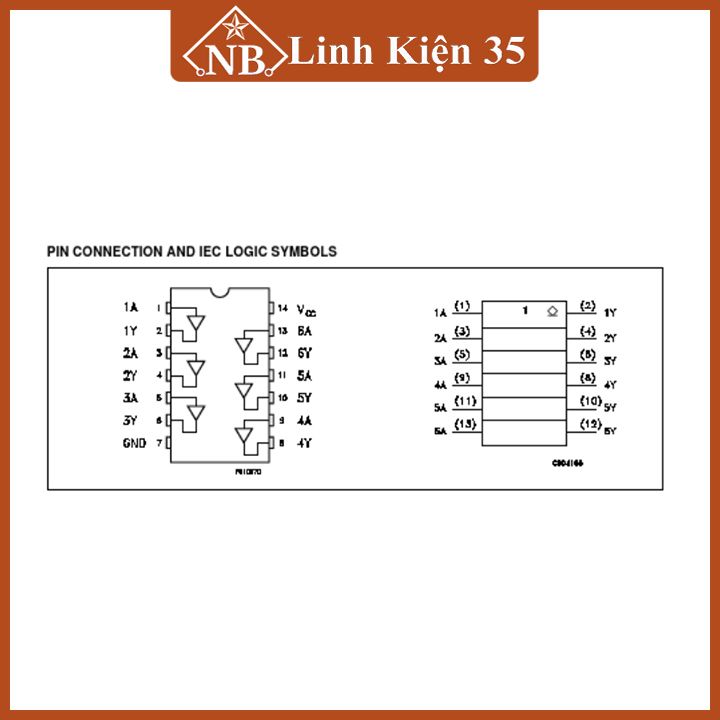 IC 74HC07 14 chân cắm DIP14/ chân dán SOP14