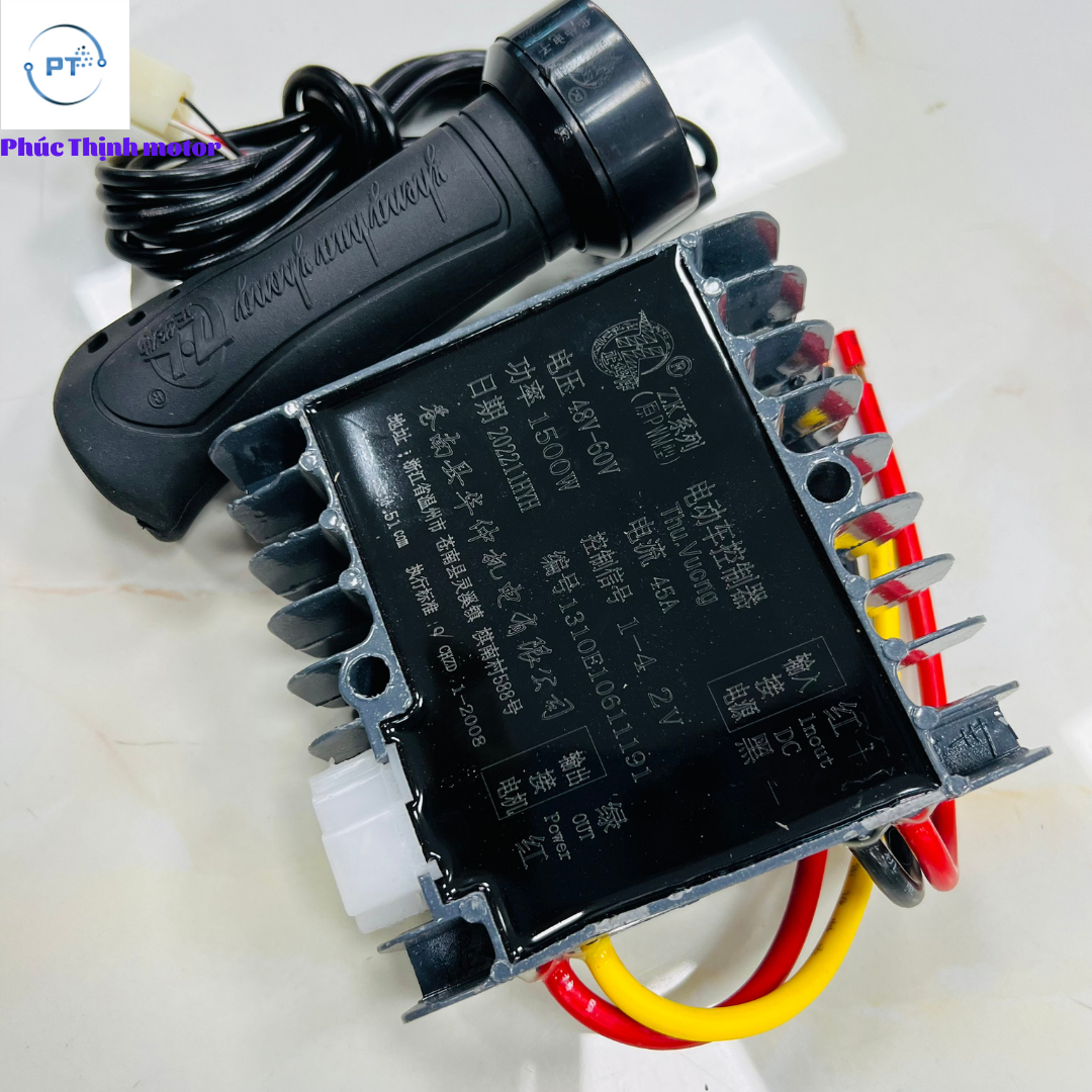 Điều tốc 48V-60V 1500w 45A và tay ga