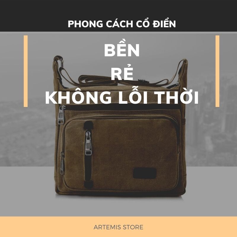 [Freeship + quà tặng 14k] Túi xách nam đeo chéo đeo vai chính hãng Artemis P0282ZC hiện đại lịch lãm đi chơi, du lịch, đi tiệc, đi làm công sở, hàng đẹp, cao cấp sang trọng, chất Siêu bền, phong cách Hàn Quốc cá tính mẫu mới