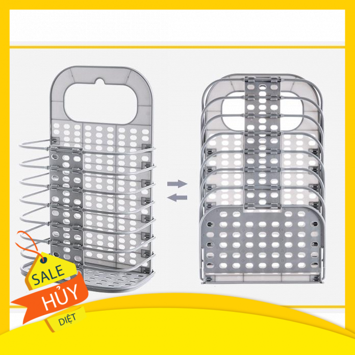 Giỏ đựng quần áo trước khi giặt treo tường gấp gọn tiện lợi