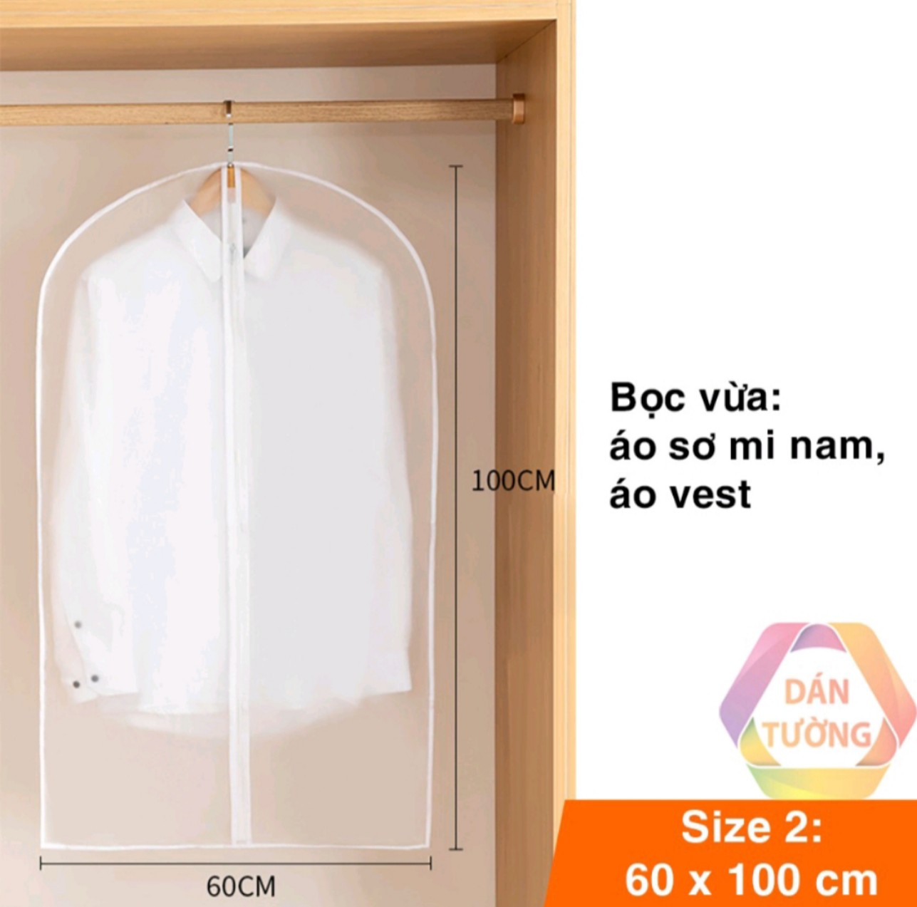 Túi bọc quần áo chống bụi treo tủ