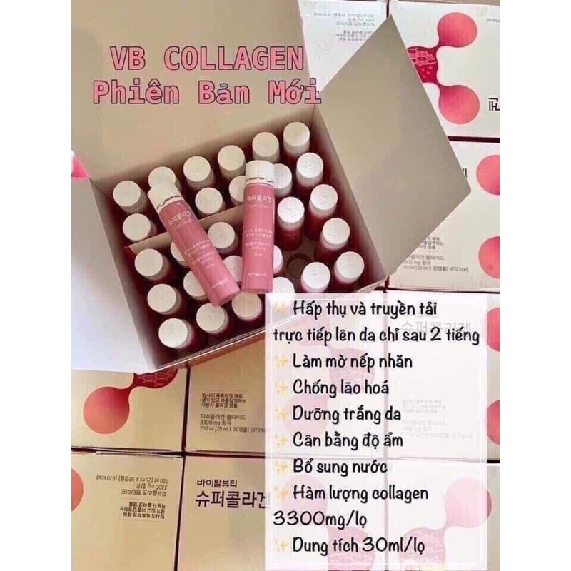Colagen vb hàn quốc full hộp 30 ống