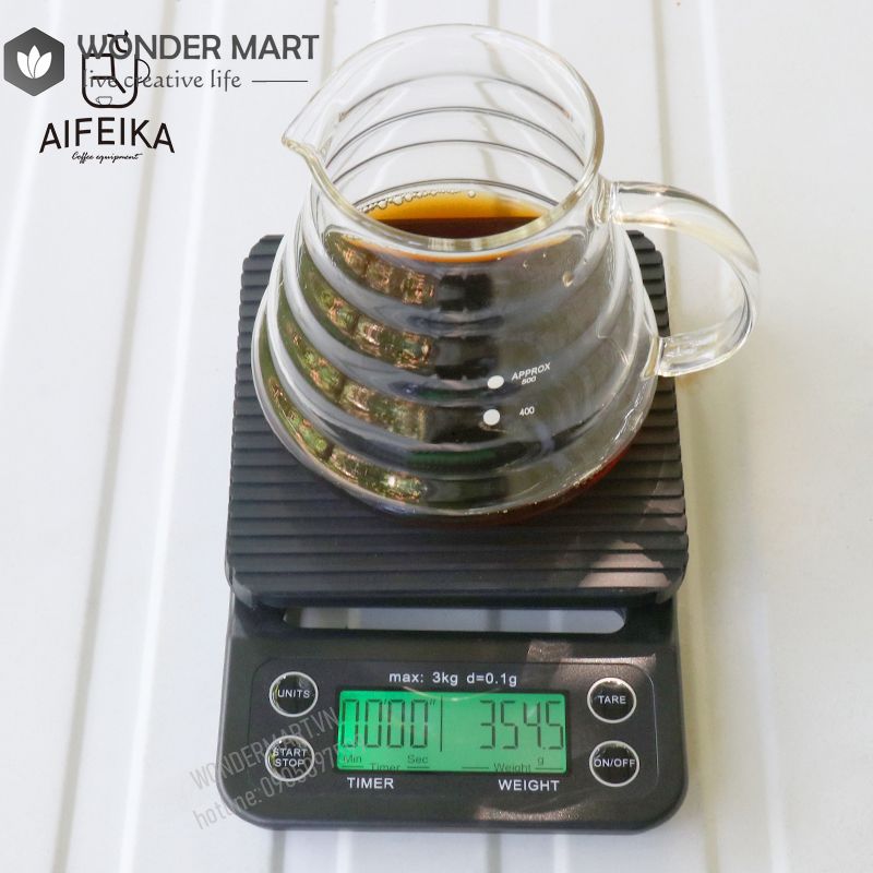 [HCM]Cân cà phê điện tử đếm giờ chuyên DripV60 Pour Over Coffee