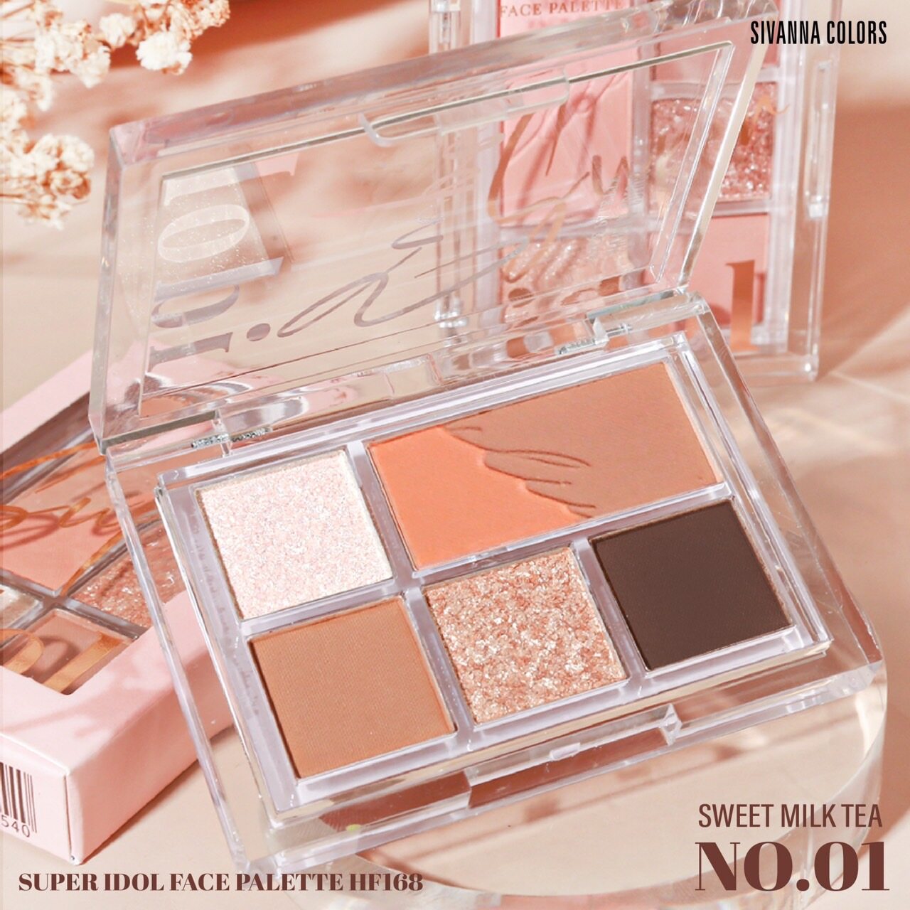 Phấn Mắt SIVANNA COLORS SUPER IDOL FACE PALETTE HF168 FREESHIP MAX