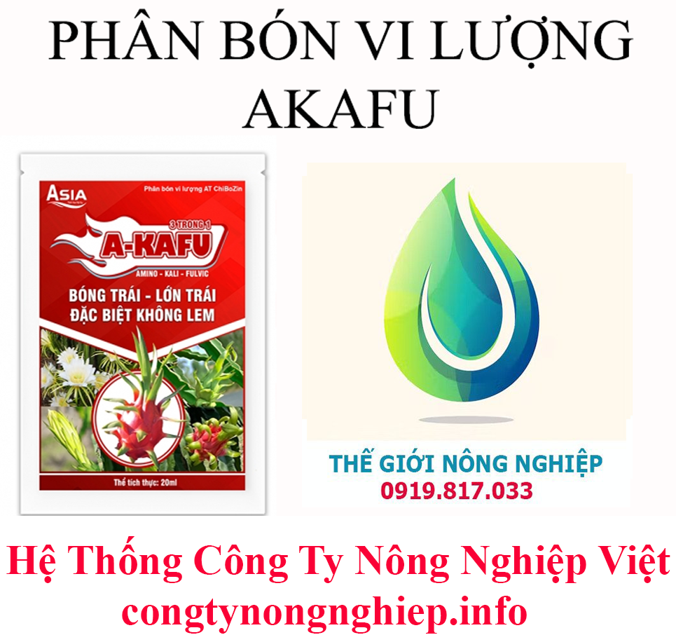 Foliar fertilizer trace akafu att-fruit ball, big fruit, special non-Lem-12K package 20ml-Agri is unbiased-fertilizer Vietnam