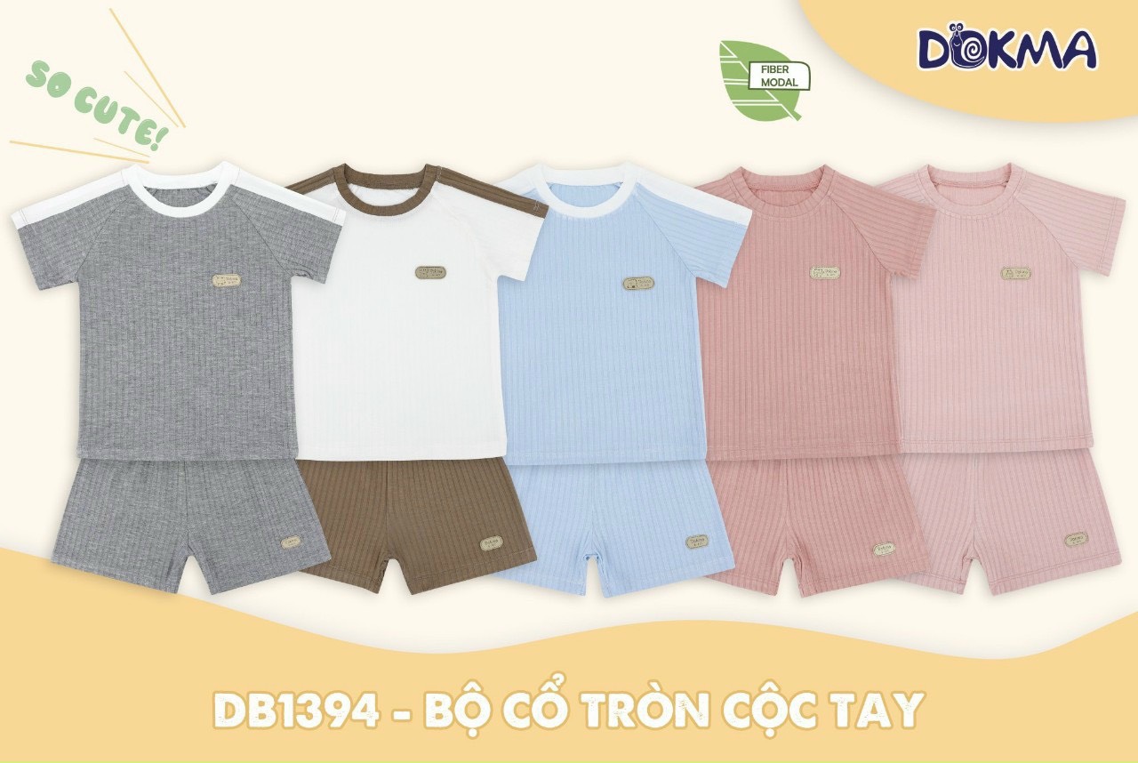 Bộ cộc tay cổ tròn Dokma DB1394