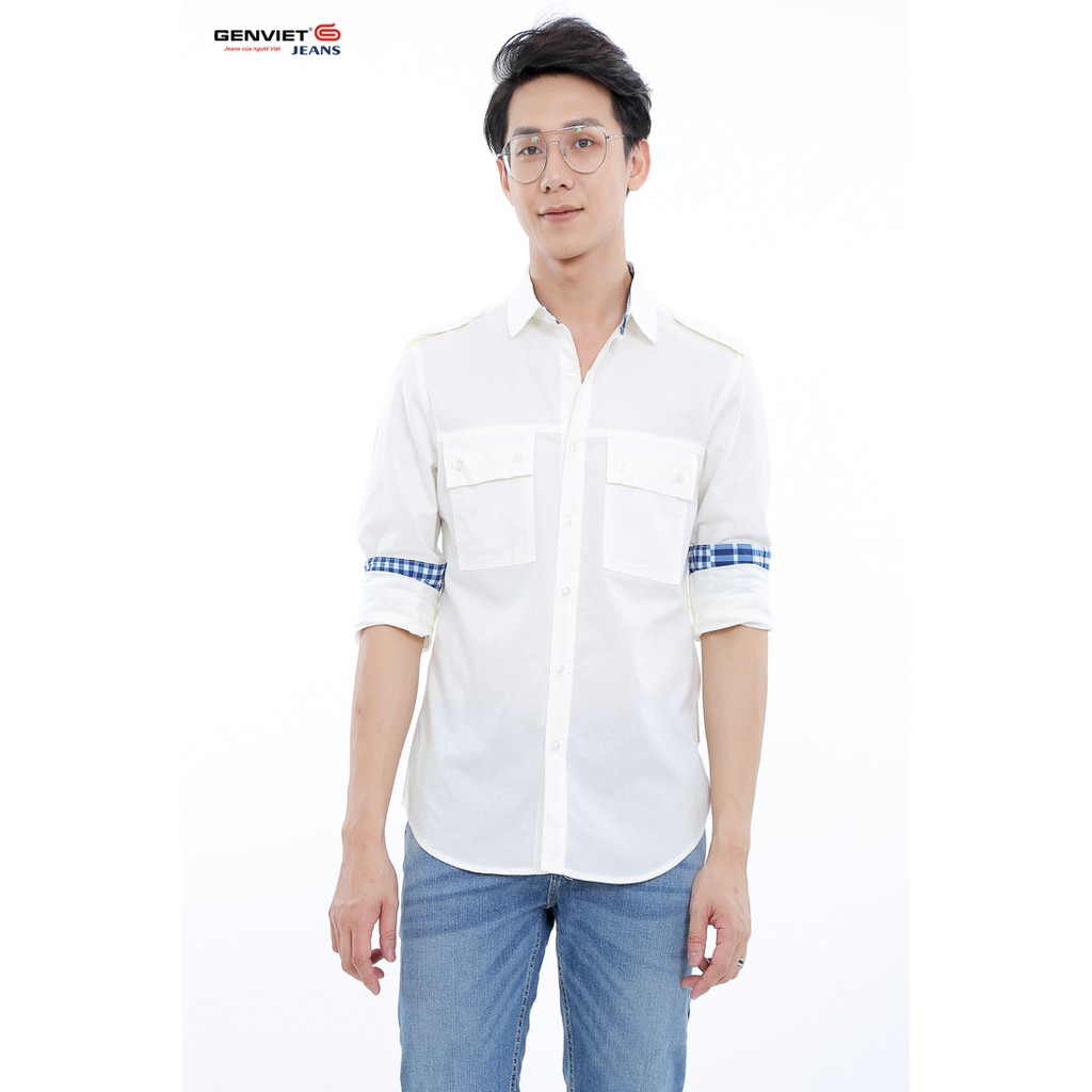 Áo sơ mi nam dài tay D3121C542 - GENVIET