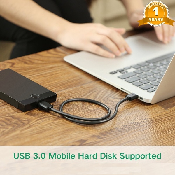 Cáp USB 3.0 sang Micro-B Ugreen 10840 (dài 0.5m) Chính Hãng
