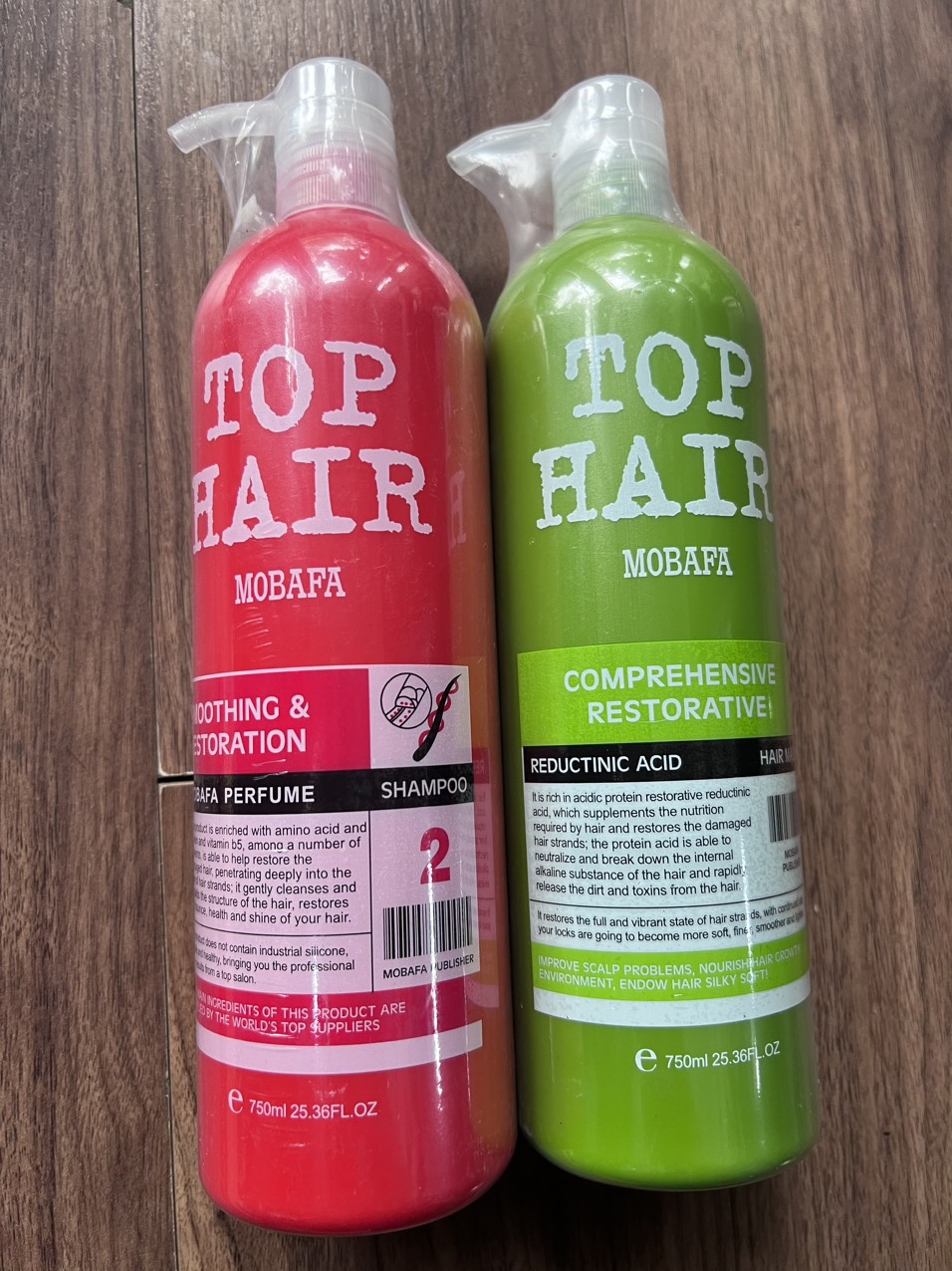 Cặp Dầu gội xả Top Hair phục hồi giúp tóc chắc khỏe 750ml x2