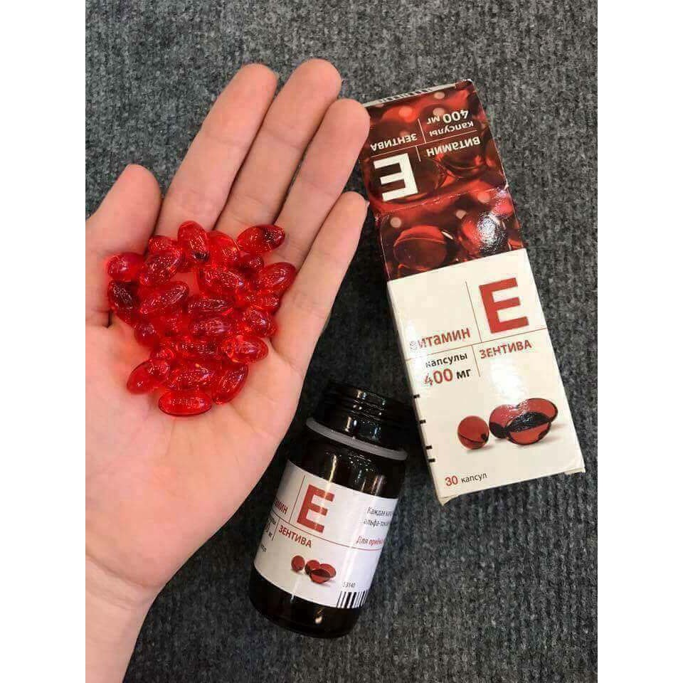Vitamin E Đỏ Nga 270mg & 400mg Đẹp Da