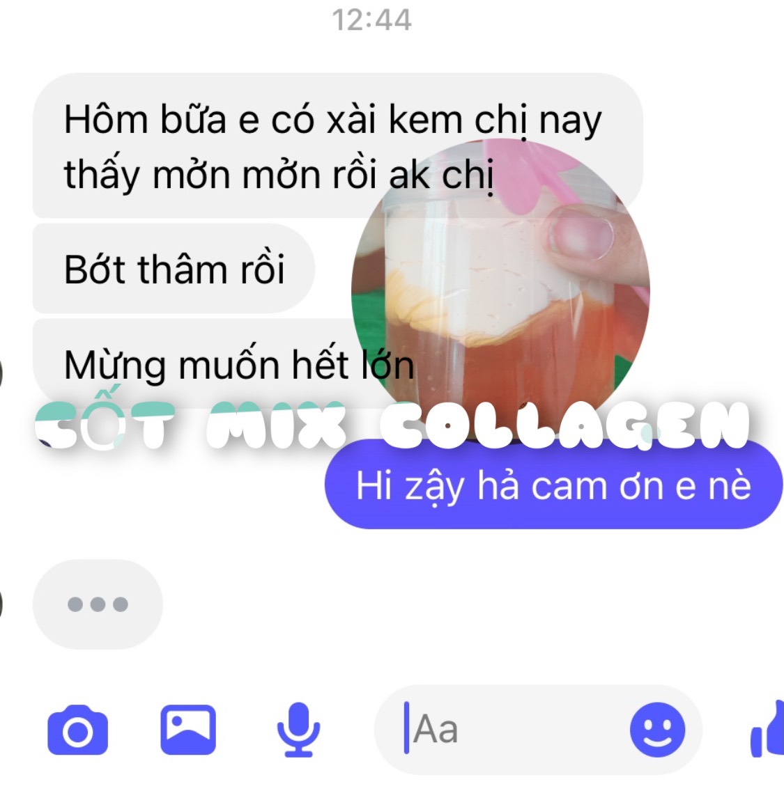 Combo 3 hộp Kem Cốt trộn mix collagen