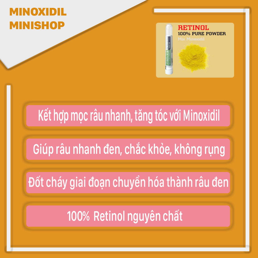 Retinol Giúp Mọc Râu Nhanh