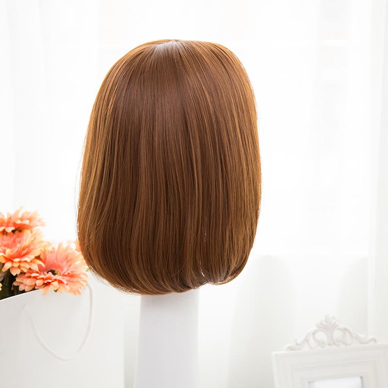 Tóc giả nguyên đầu mái thưa thẳng cúp ngang vai 30cm w-3161 | tóc giả wina