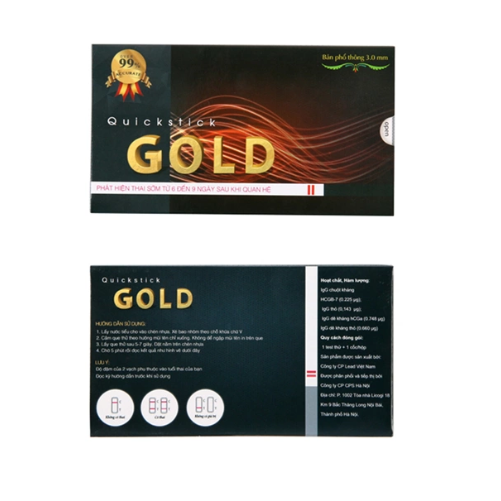 Combo 3 Que Thử Thai Power Test - Quickstick Gold 3mm - Che Tên Sản Phẩm