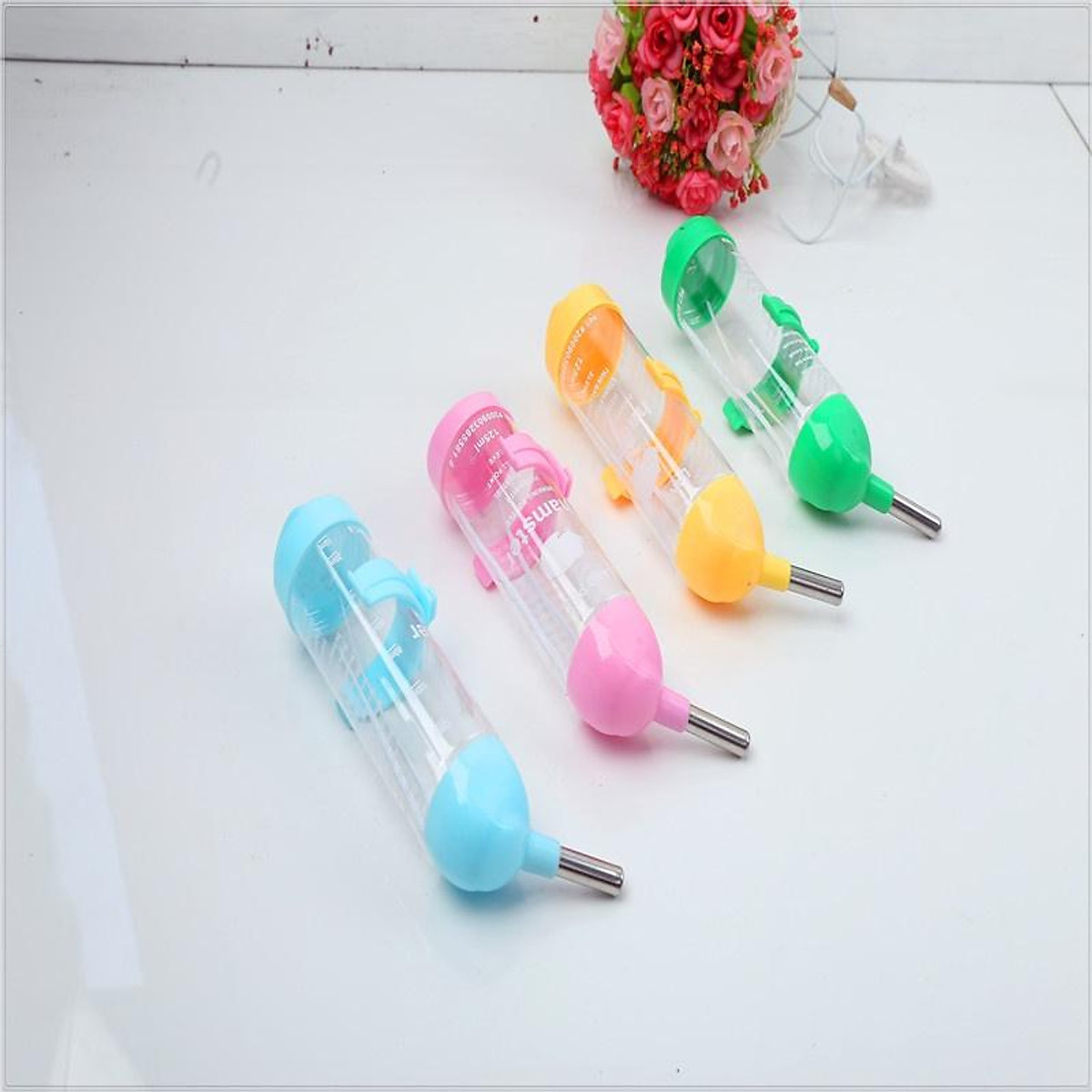 bình nước bi 80ml- 125ml - 250ML BOER  cho hamster, nhím, thỏ, bọ, chim,... - T3 PETS SHOP