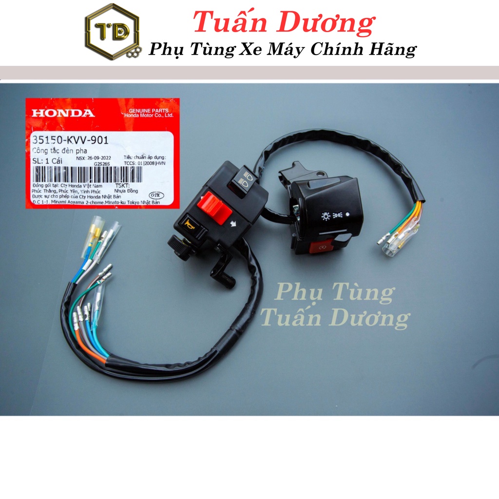 Cụm Công Tắc Điều Khiển Xe Dream Chuẩn Zin [ CHÍNH HÃNG ] - Củ Công Tắc 2 Bên Tay Lái Lắp Dream Thái, Dream Việt Các Đời