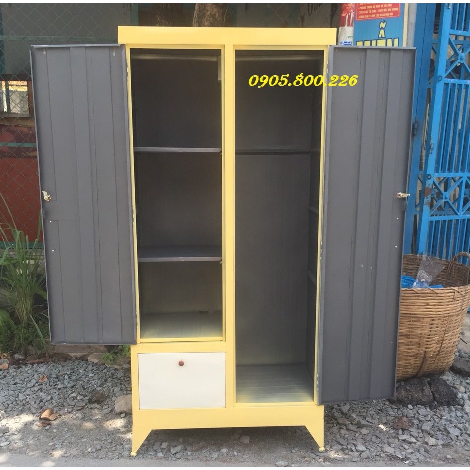 [HCM]TỦ SẮT QUẦN ÁO _1m6x90_new  hcm