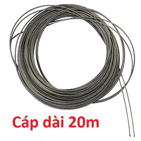 Cuộn cáp giàn phơi thông minh dài  lắp cho trần cao
