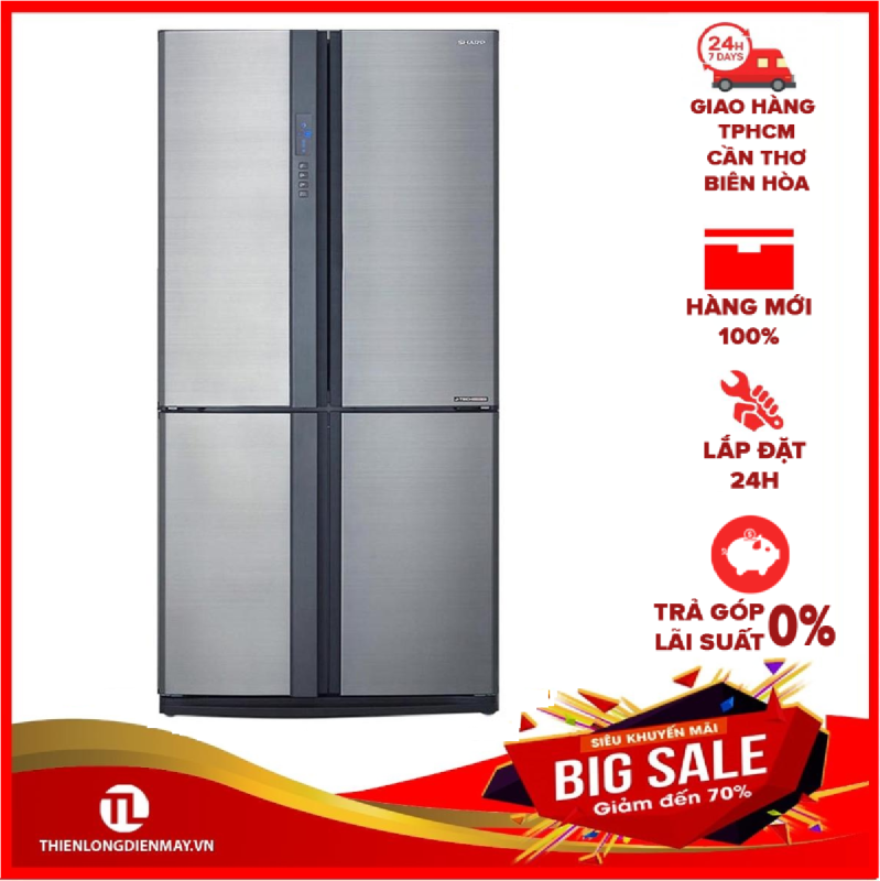 Tủ lạnh Sharp Inverter 626 lít SJ-FX631V-SL