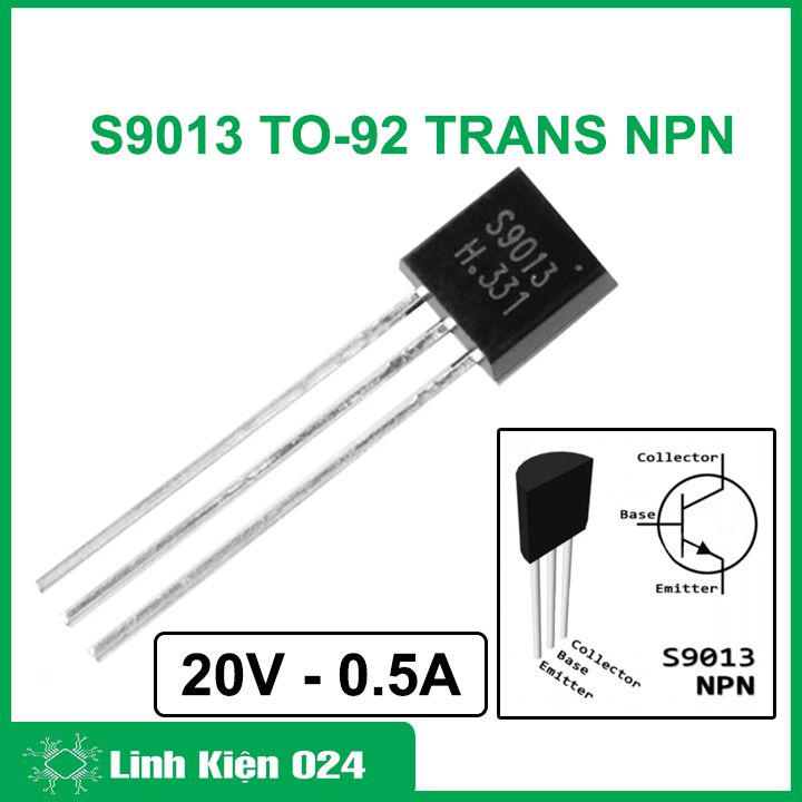 Gói 10 con transistor s9013 to-92 trans npn 0,5a 20v